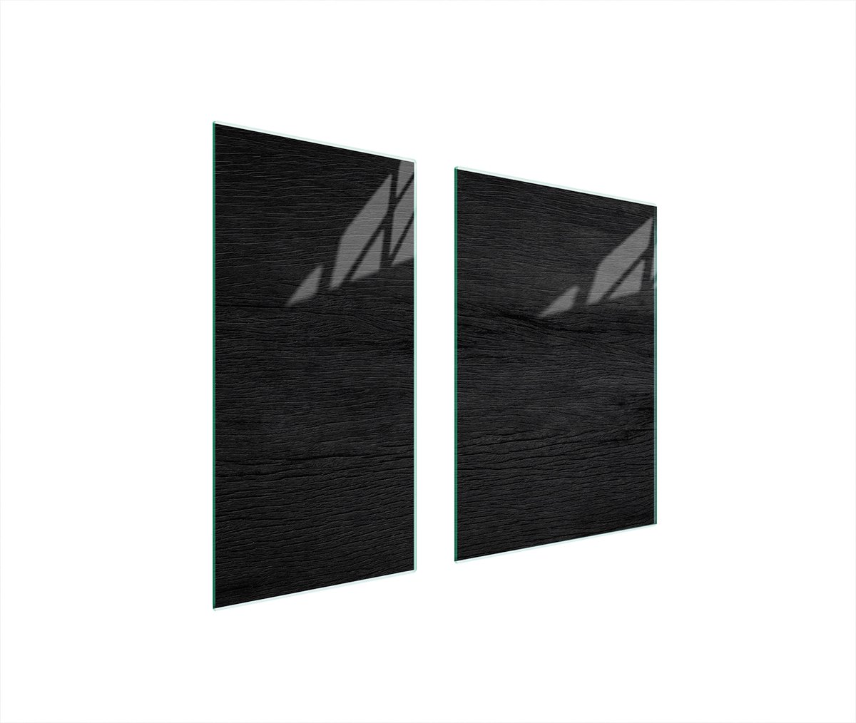TMK ArtDeko - Glazen Beschermer - 75x52 cm - Zwart - Veilig