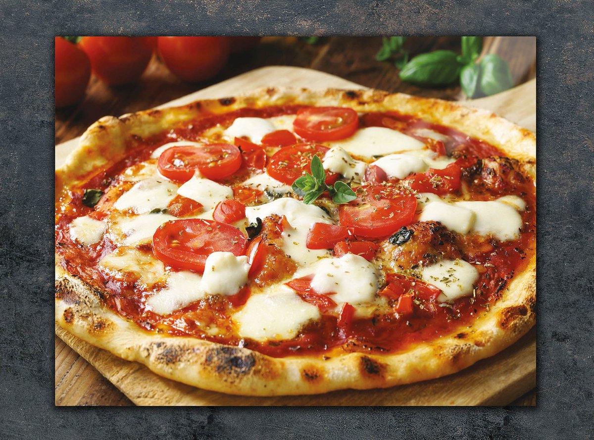 TMK ArtDeko Serie - Snijplank - 30x22cm - Pizza - Glas