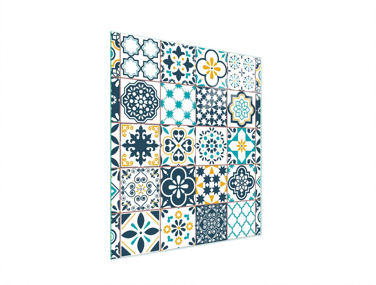 TMK ArtDeko - Snijplank Glas - 45x52 cm - Mozaïek Ontwerp - Veelzijdig Gebruik