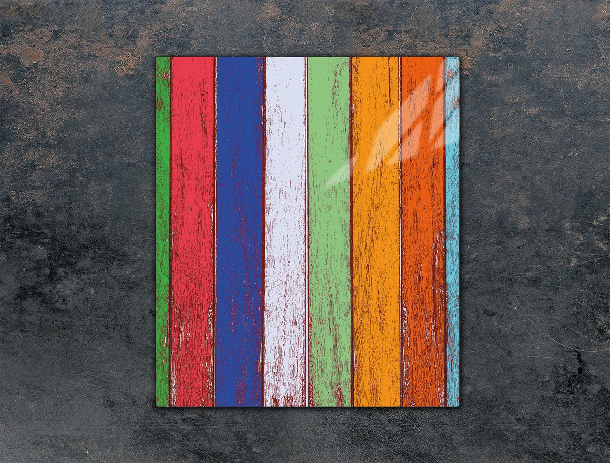 TMK ArtDeko Serie - Snijplank - 45x52 cm - Kleurvol - Glas - Bescherming