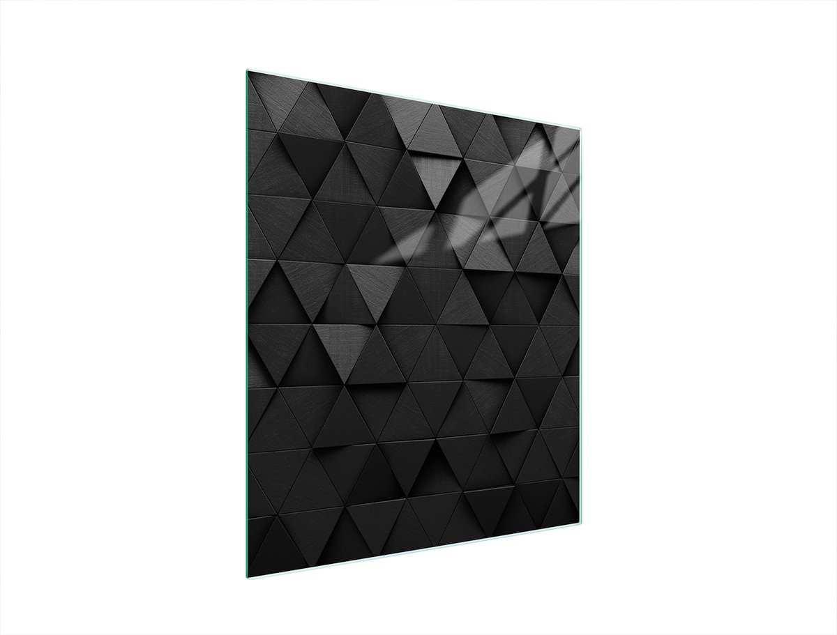 TMK ArtDeko Serie - Snijplank van glas - 45x52 cm - Zwart