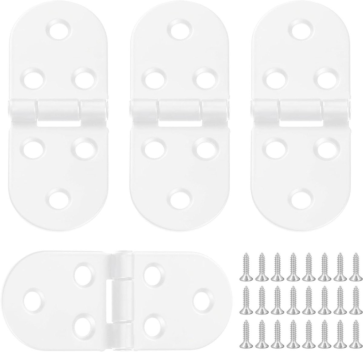 Kast Scharnieren - Klapdeur Scharnier - Meubels Monteren - 180 Graden - 4 Stuks - Wit