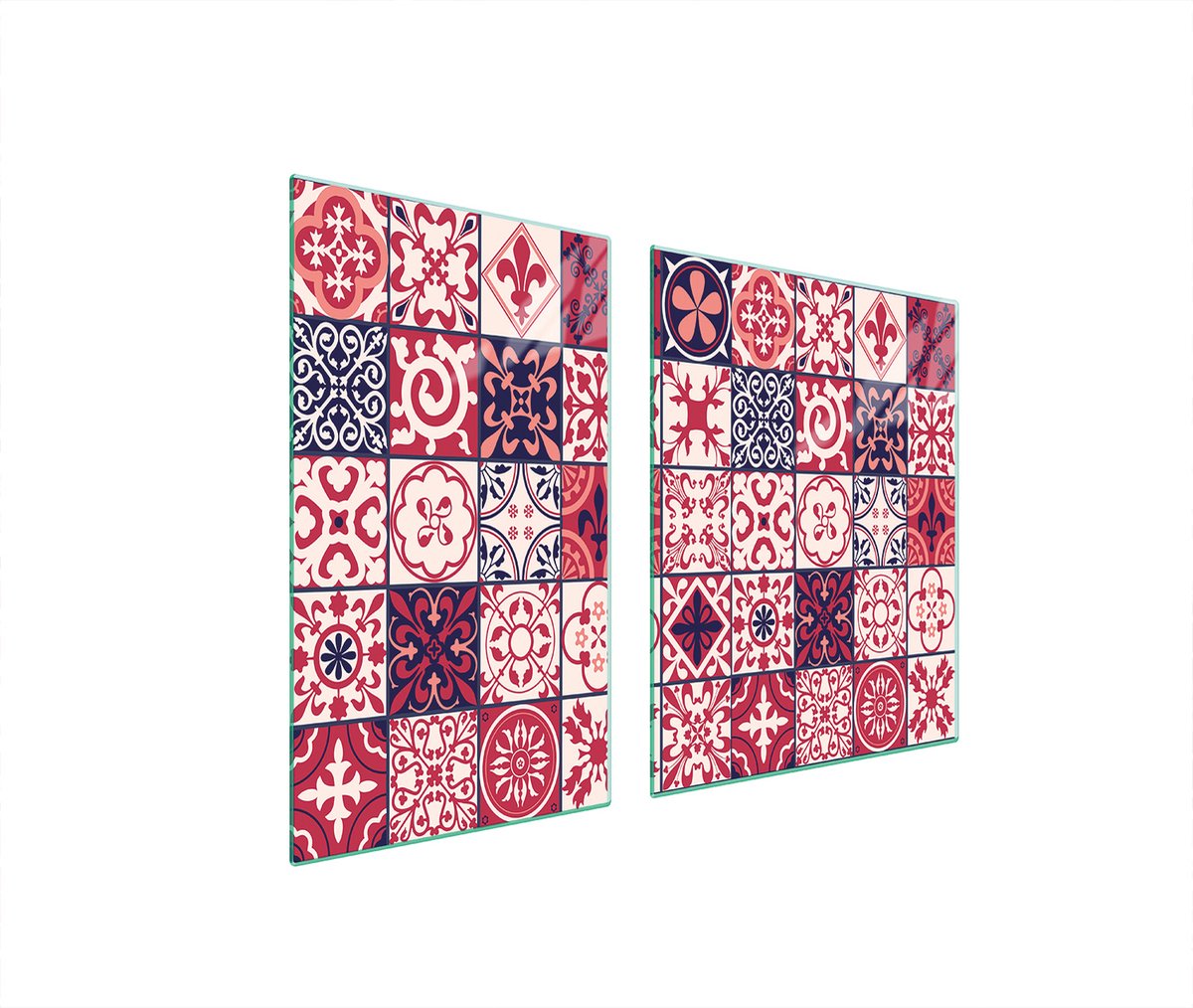 TMK ArtDeko - Serie Mozaïek - Snijplank en Beschermplaat - Glas - 100x52 cm