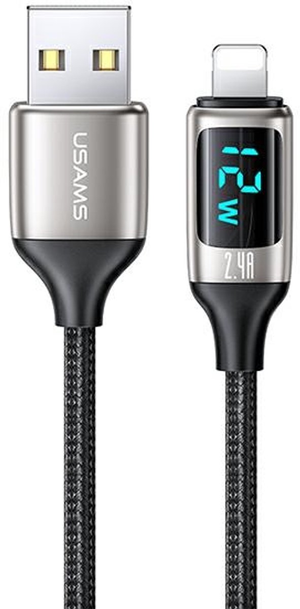 Usams US-SJ543 digitale oplader & data kabel 1.2m 480 Mbps