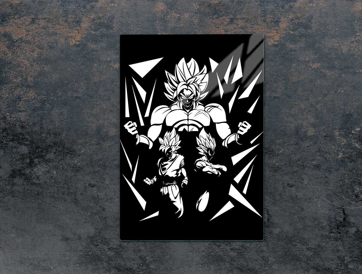 TMK ArtDeko Anime - Snijplank - Glas - 35x52 cm - Keukenbescherming