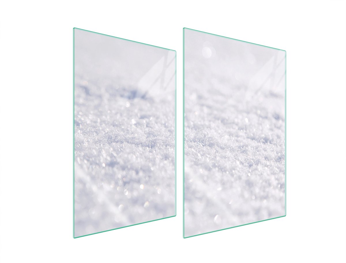 TMK ArtDeko - Snijplank van Glas - 2x35x52 cm - Wit - Veilig en Hygiënisch