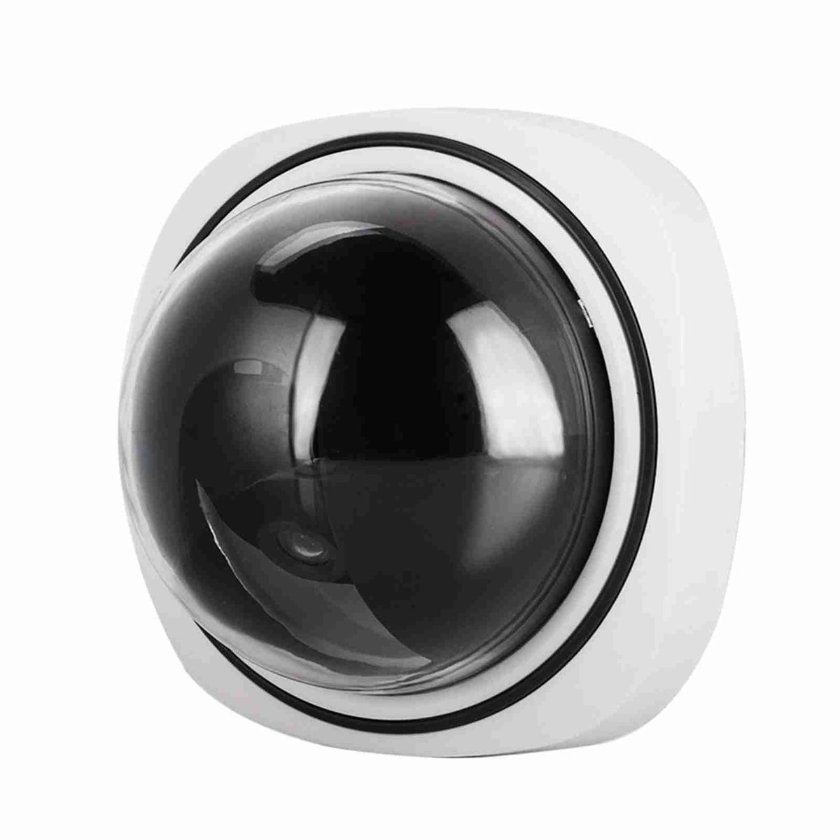 aladdien - Dummy Camera - Beveiligingscamera - Simulatie Veiligheid - Dome Model - Waterdicht - Geschikt voor Binnen en Buiten - Transparant