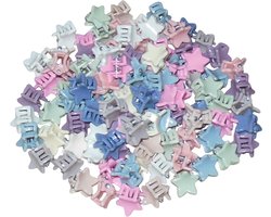 Haarklemmetjes mini sterretjes diverse kleuren