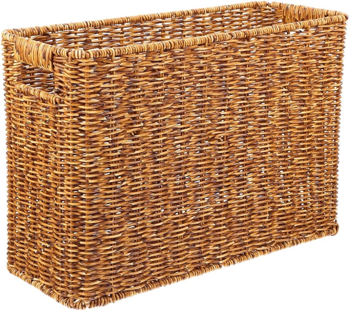 Handgeweven Plastic Opbergmand voor Fruit, Snacks en Documenten - Organiser 38x26x15cm