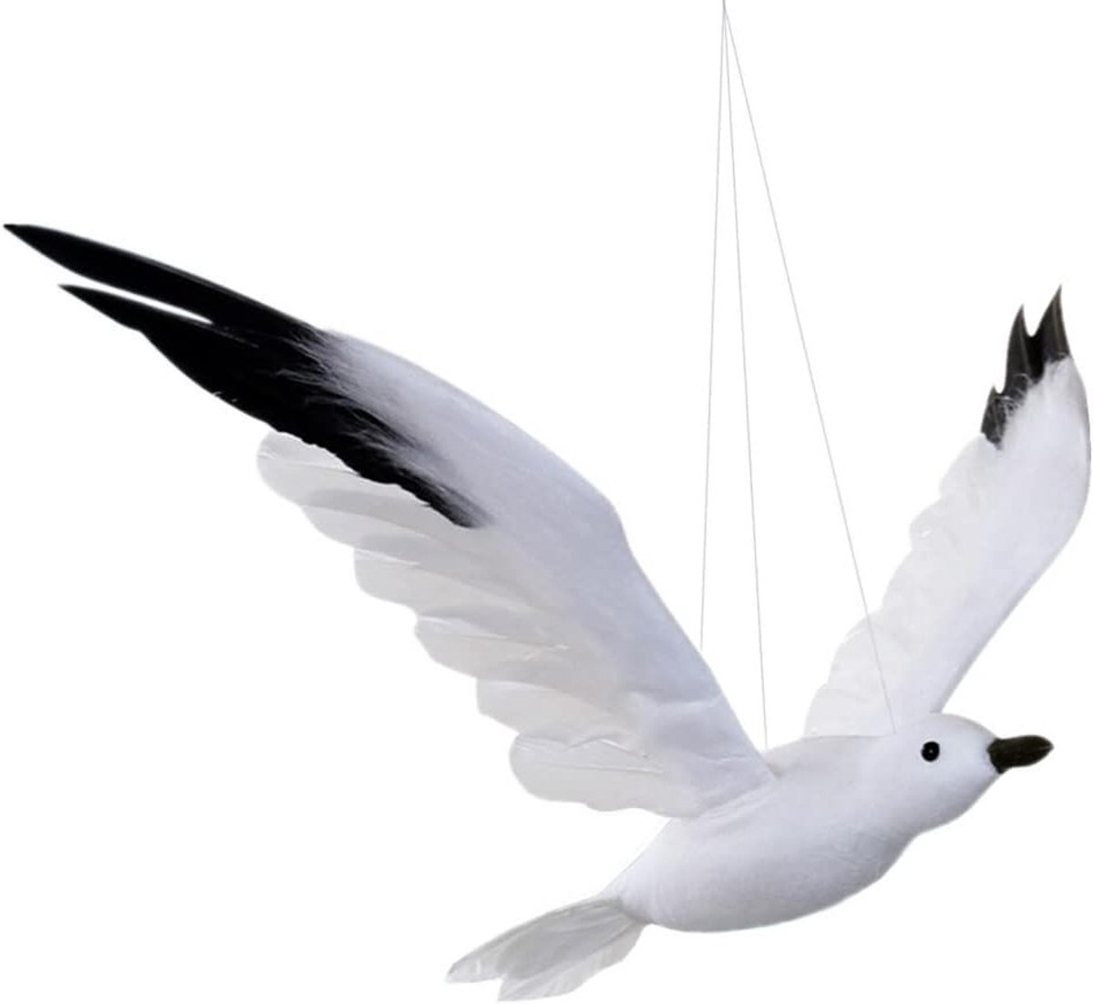 Foam Vogels Ornament voor Decoratie - Hangende Gulls voor Kinderkamer, Tuin en Bruiloft - Maat M Decoratieve Mobiele Vogels