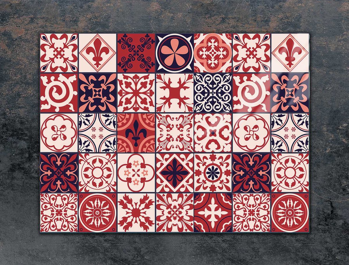 TMK ArtDeko - Snijplank - 70x52 cm - Veiligheidsglas - Mozaïek