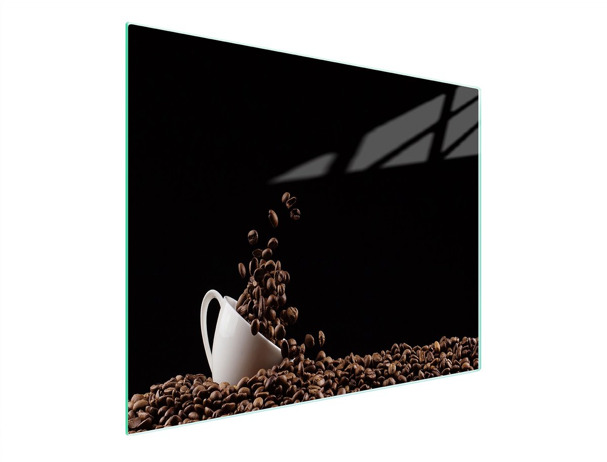 TMK ArtDeko - Snijplank - Glazen Plaat - 52x30 cm - Koffie