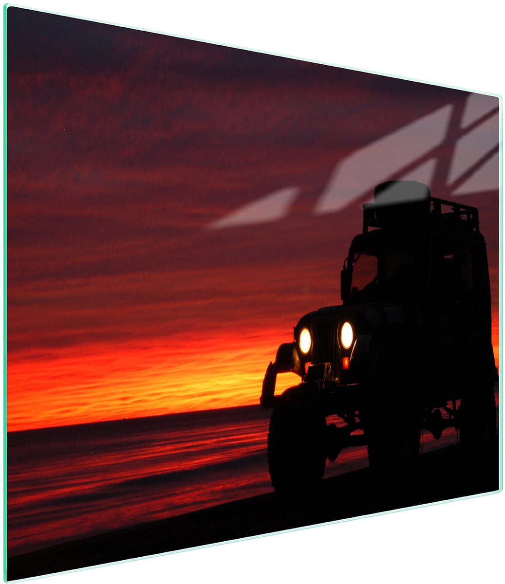 TMK ArtDeko Serie - Glazen Snijplank - 52x30 cm - Veilig - Decoratief