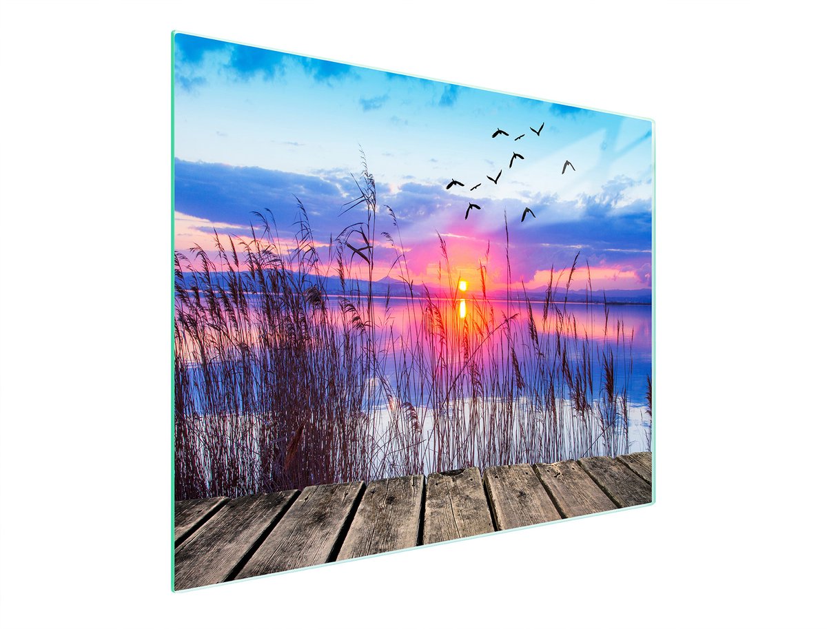 TMK ArtDeko Serie - Snijplank Glas - 52x30 cm - Veiligheidsglas - Anti-slip