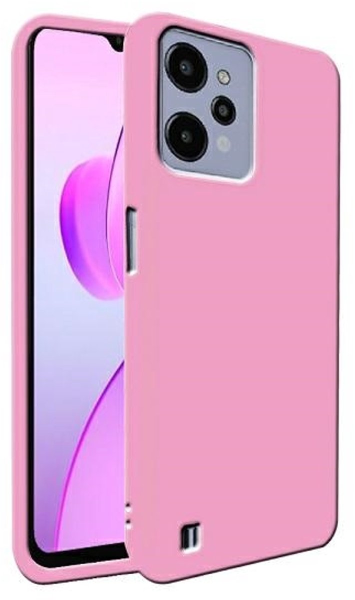 Beline Candy Serie - Telefoonhoesje - Realme C31 - Lichtroze - Elegant Uiterlijk