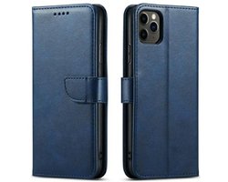 Marv Wallet Serie - Samsung Galaxy A55 Hoesje - Niebieski - Eco-leer - Bookcase