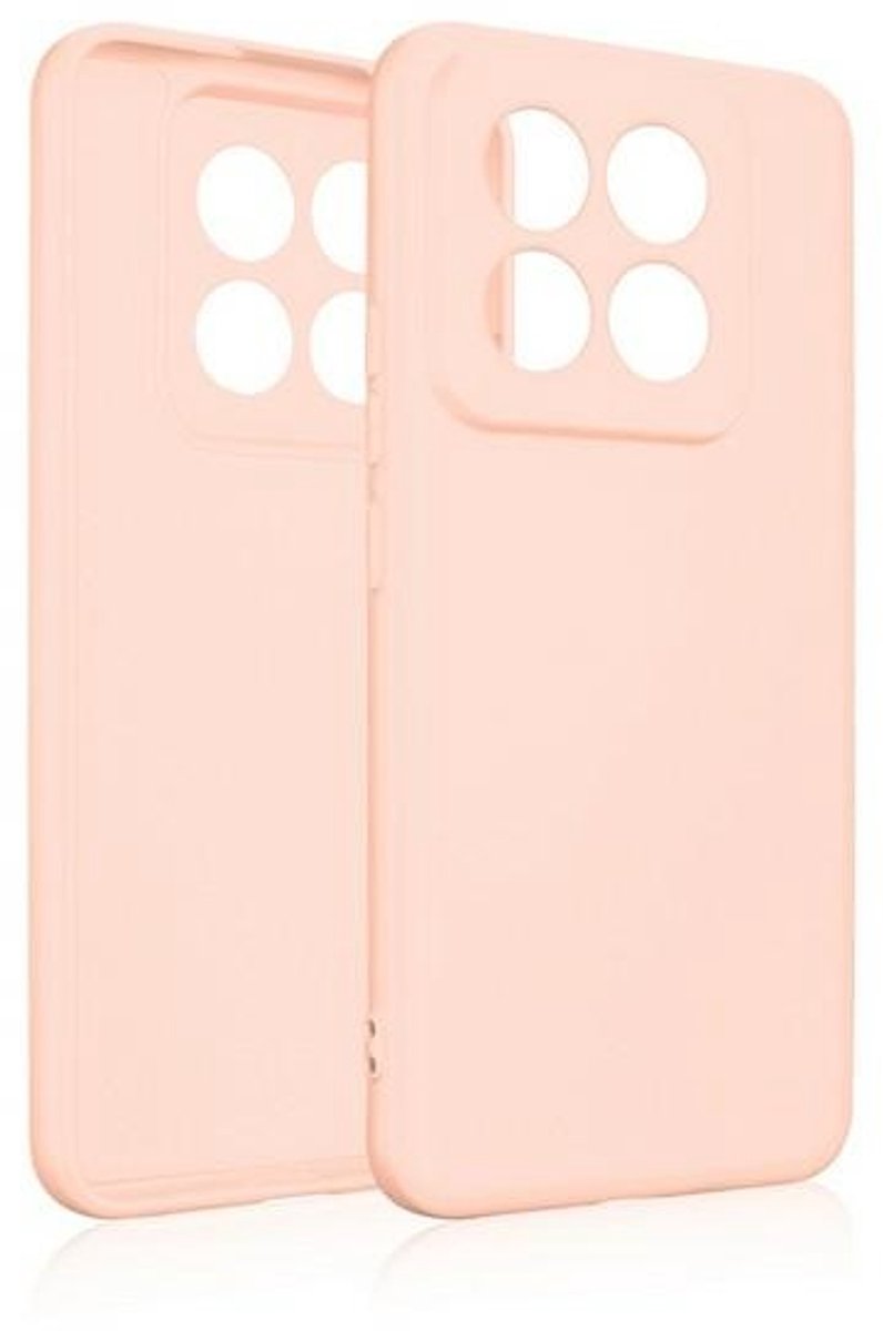 Beline - Xiaomi 14 Pro - Siliconen Hoes - Rood-goud - Elegant Ontwerp