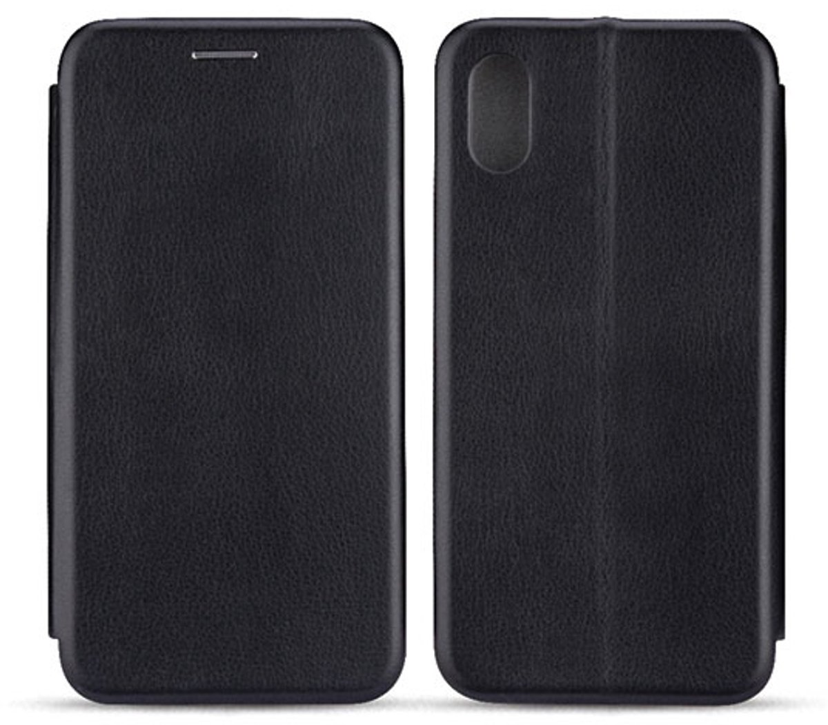Beline Book Magnetisch iPhone Xs hoesje zwart/zwart