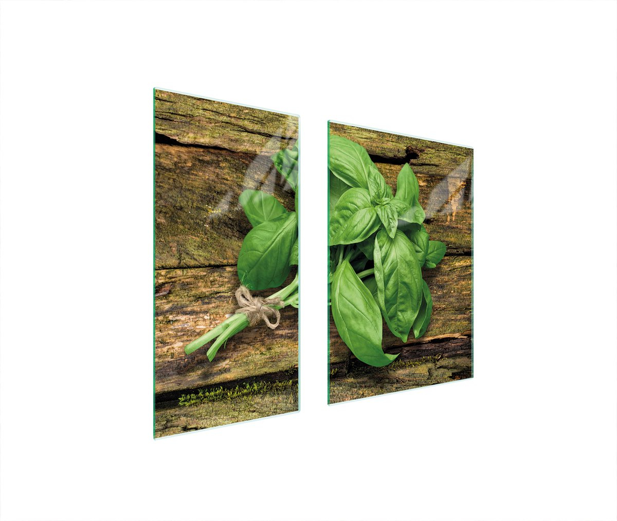 TMK ArtDeko Basilicum - Snijplank - Beschermende Glasplaat - 75x52 cm