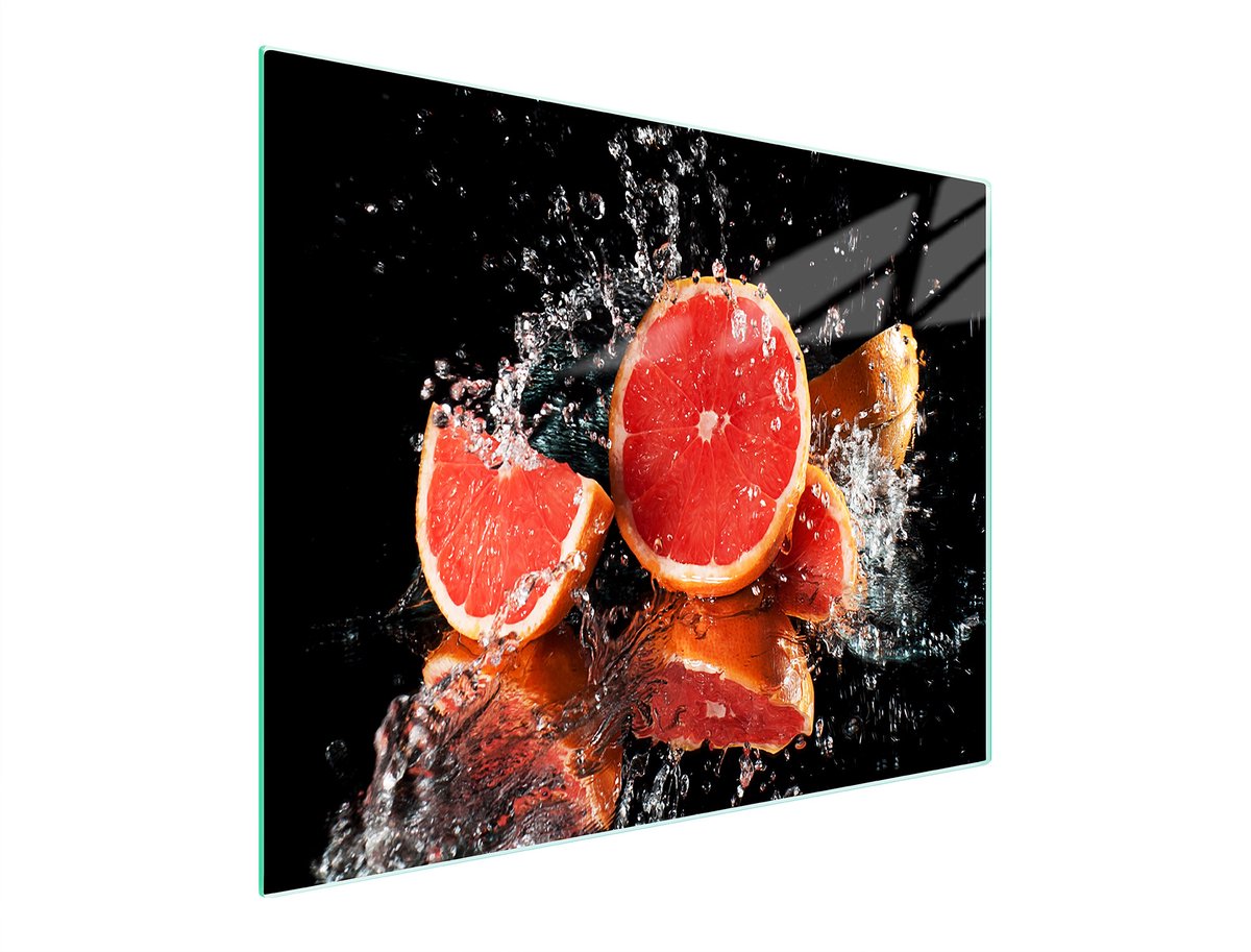 TMK ArtDeko - Snijplank - Glas - 52x30 cm - Grejpfrut