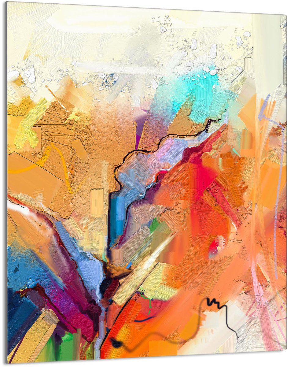 TMK ArtDeko - Snijplank - Glas - 40x52 cm - Kleurvol