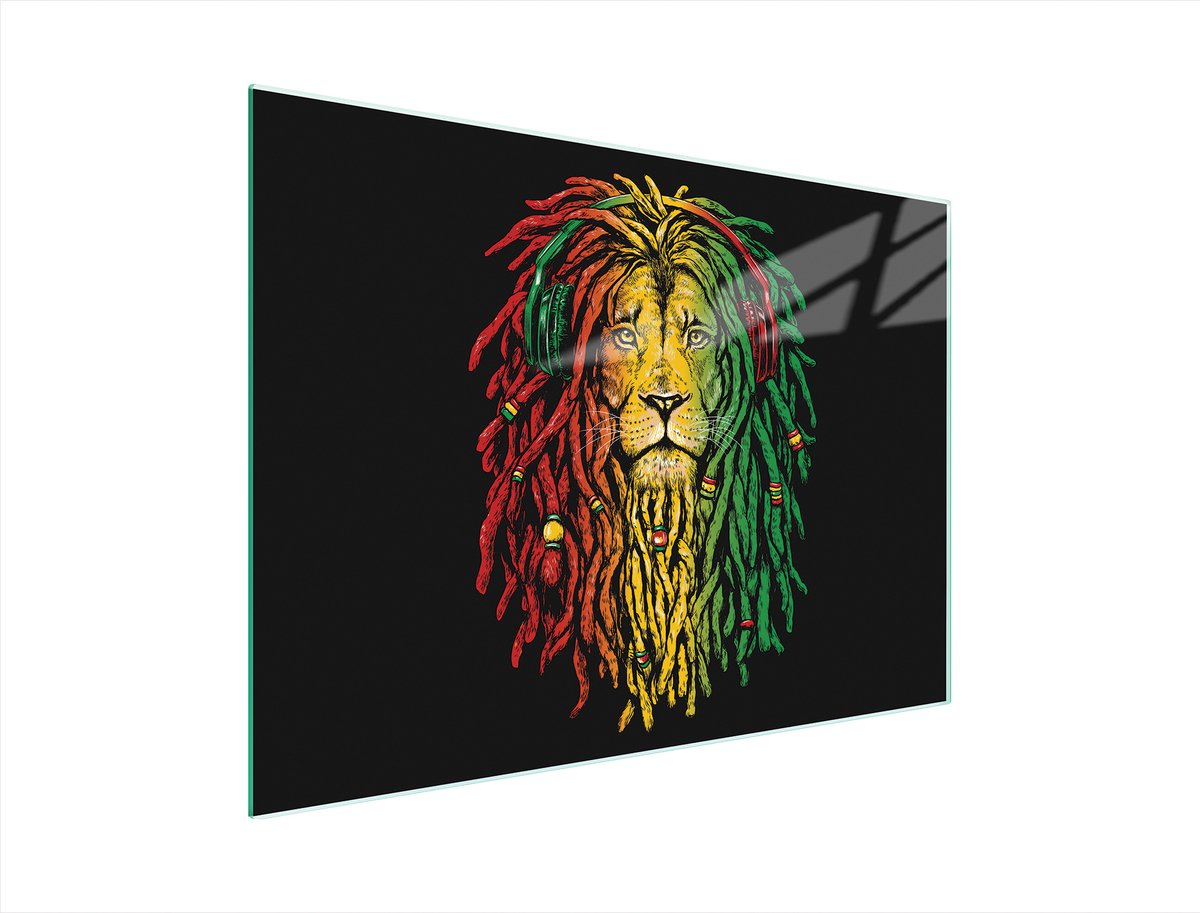 TMK ArtDeko - Snijplank - Glas - 40x30 cm - Leeuwenprint