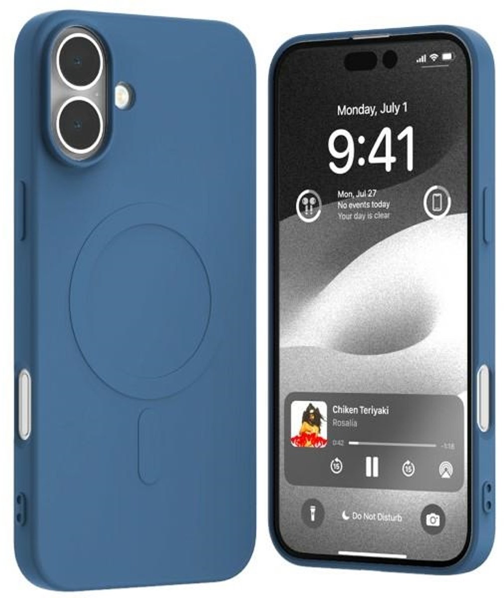 Mercury Magnetische Hoes Voor Iphone 16 Plus 6,7 Voor Magsafe Semi-Silicone