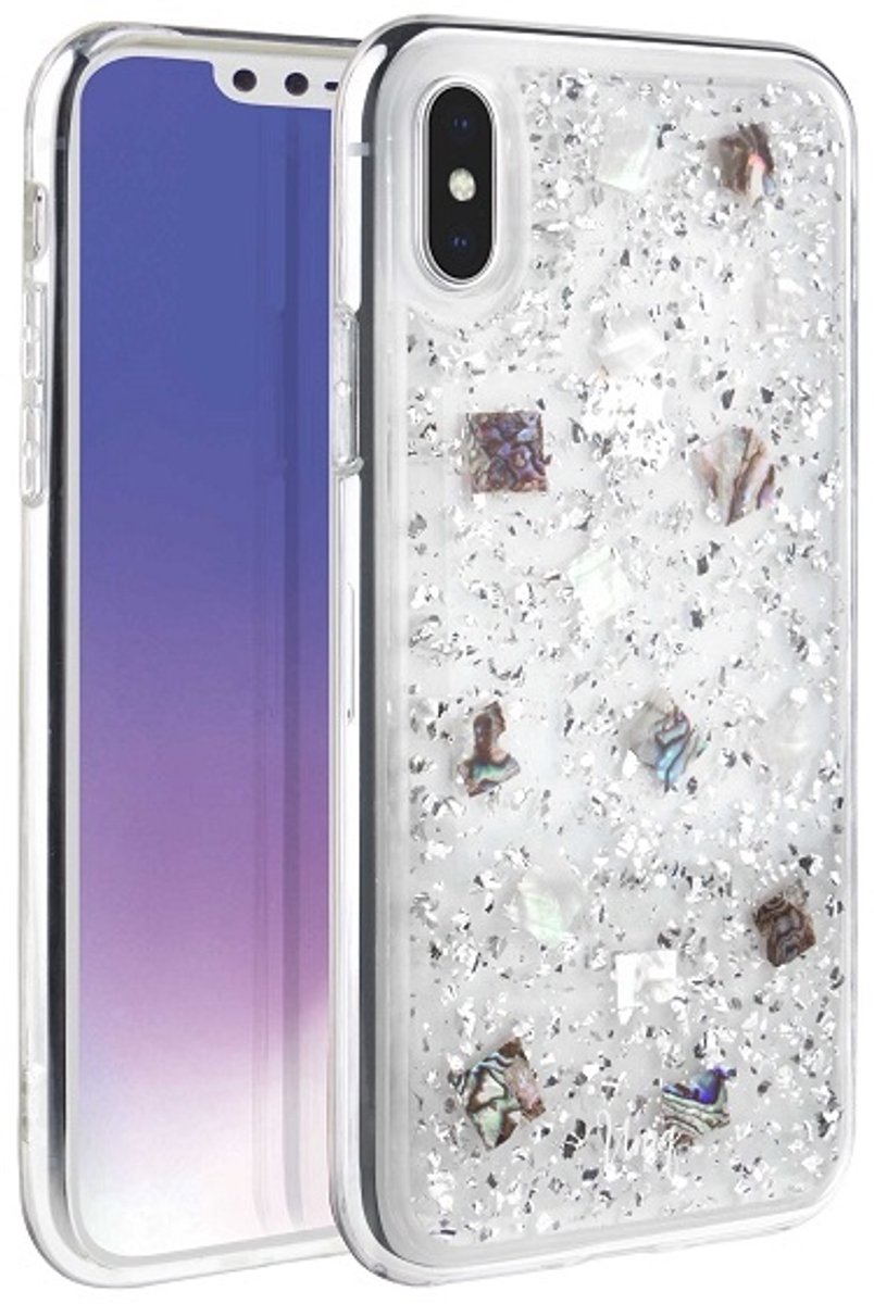 Uniq - Lumence - Clear hoesje voor iPhone Xs Max - zilver