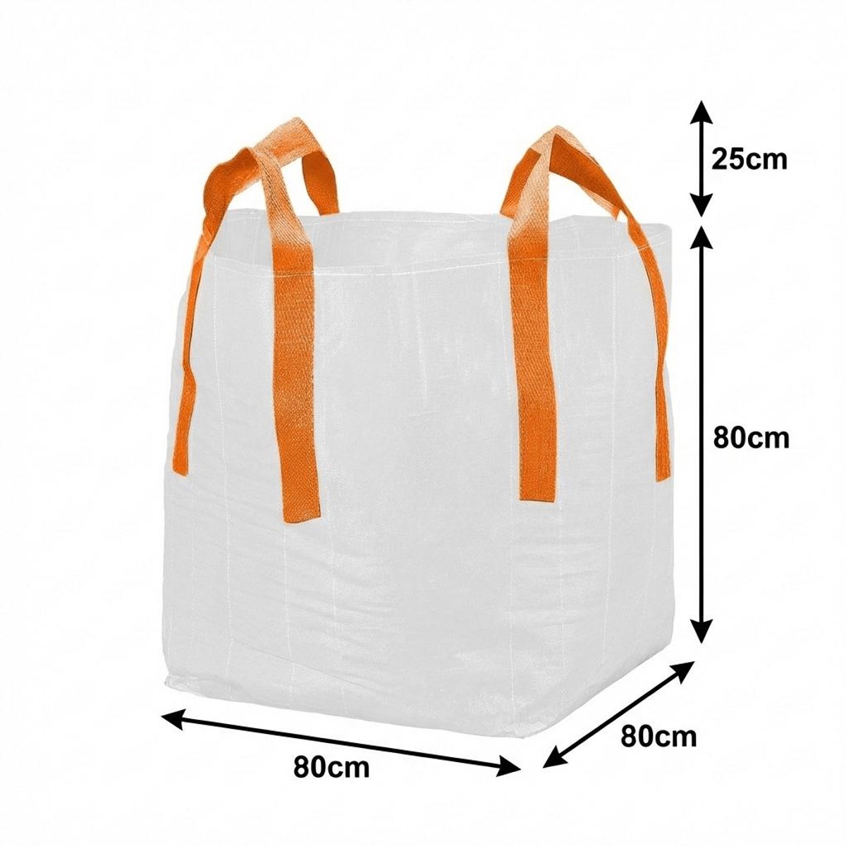 5x | Big Bag 80x80x80cm | 1500KG | Cross Corner lussen