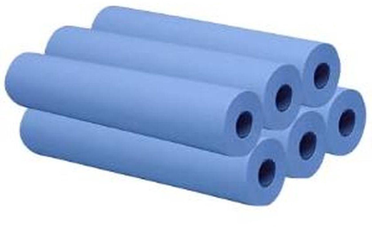 Onderzoekdoeken - Onderzoekstafelpapier Rollen - Hygiënisch Werken - Optimale Absorptie - 50 x 35 cm - Blauw