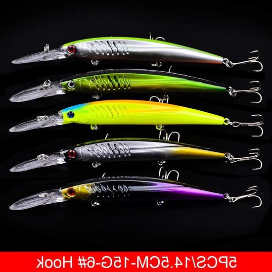 Complete Vissersset met Aasdoos en Accessoires - Spinnerbaits, Crankbaits en Vissenhaken voor Zoet- en Zoutwater — afbeelding 5