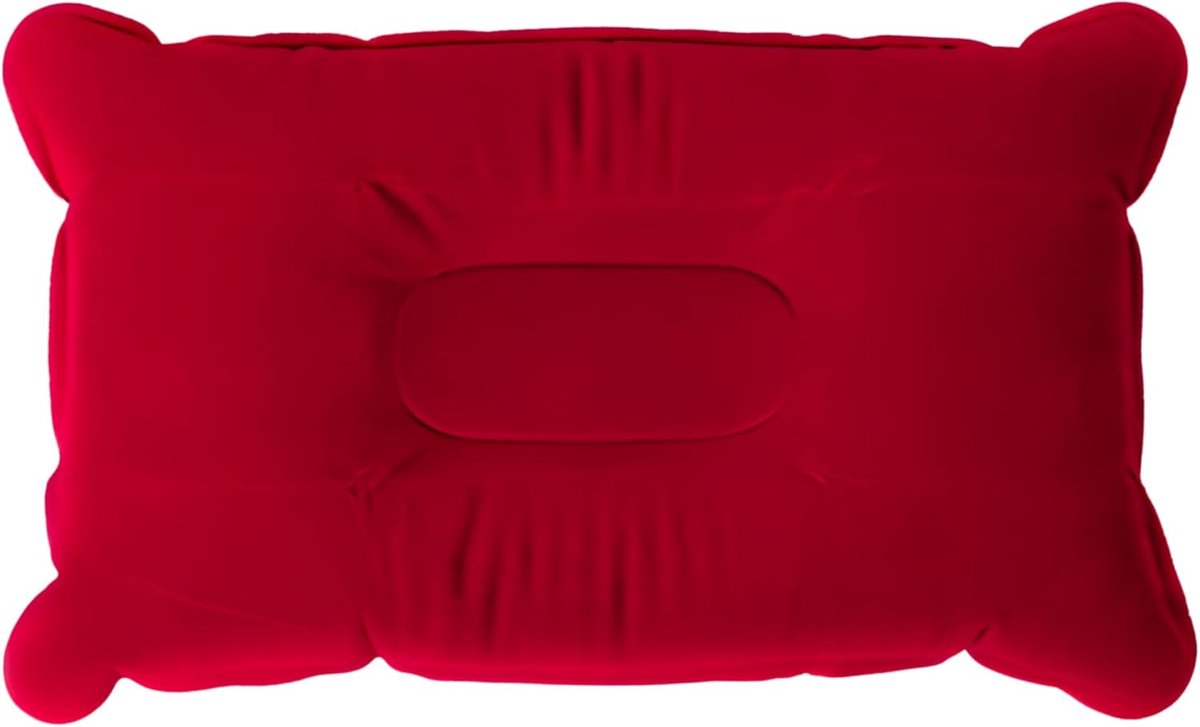Opblaasbaar Kussen - Reiskussen - Lichtgewicht En Snel Opblaasbaar - Kussen - Geschikt voor buiten - Lichtgewicht en draagbaar - Rood - 1 Stuk - van Imperatoris
