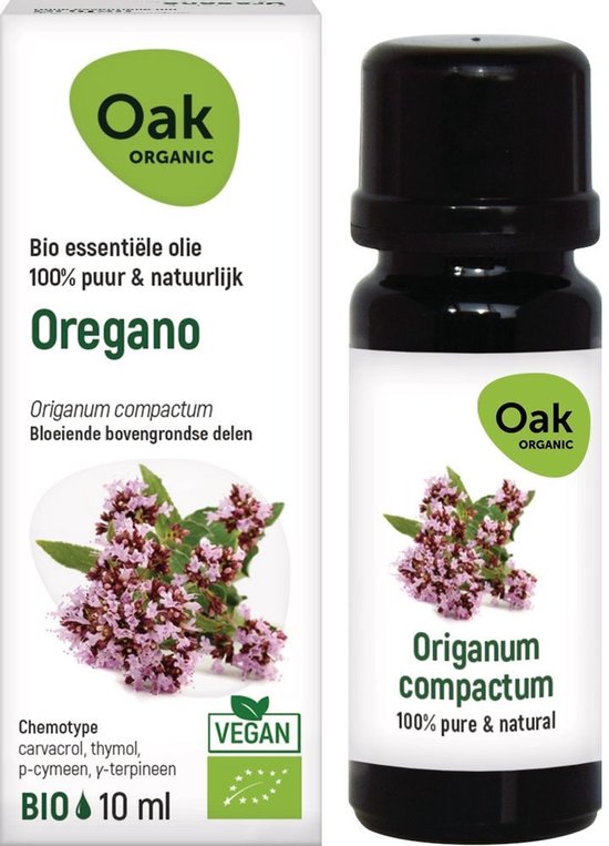 Oak Oregano Essentiële Olie Bio 10 Etherische olie