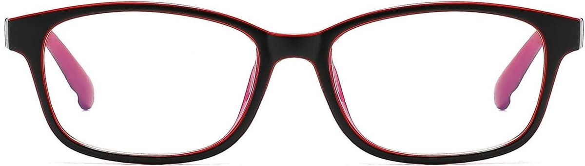 Myopie Bril - Afstandsbril Dames Heren - Scherp Zien - Lichtgewicht Design - 13.8 cm - Rood
