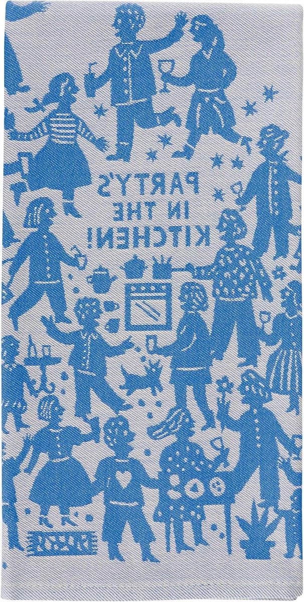 Theedoek Jacquard - Keukendoek Katoen - Keuken Opvrolijken - Geweven Kunstwerk - 71 x 53 cm - Feestelijk