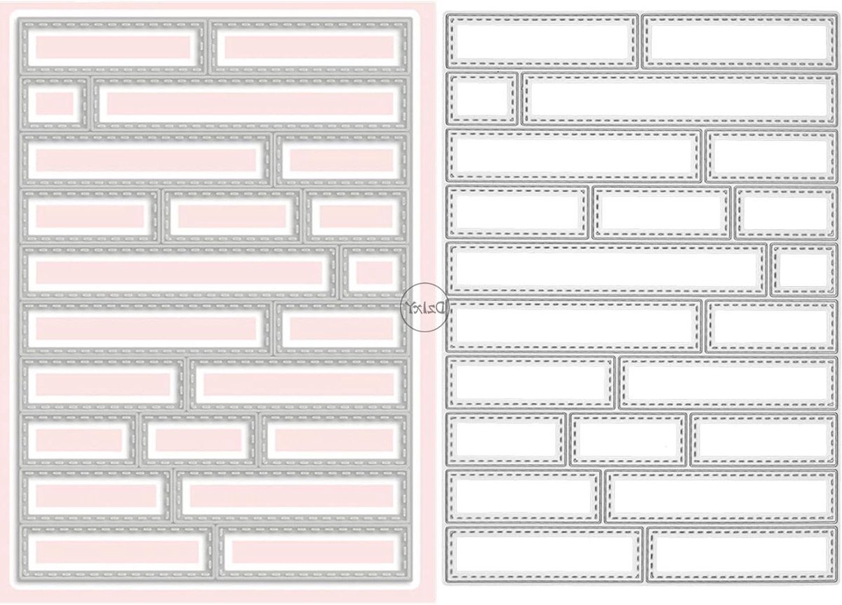 Metaal Snij Dies - Papier Stansen Set - Kaarten Maken - Koolstofstaal Materiaal - Zie Afbeelding - Zilver