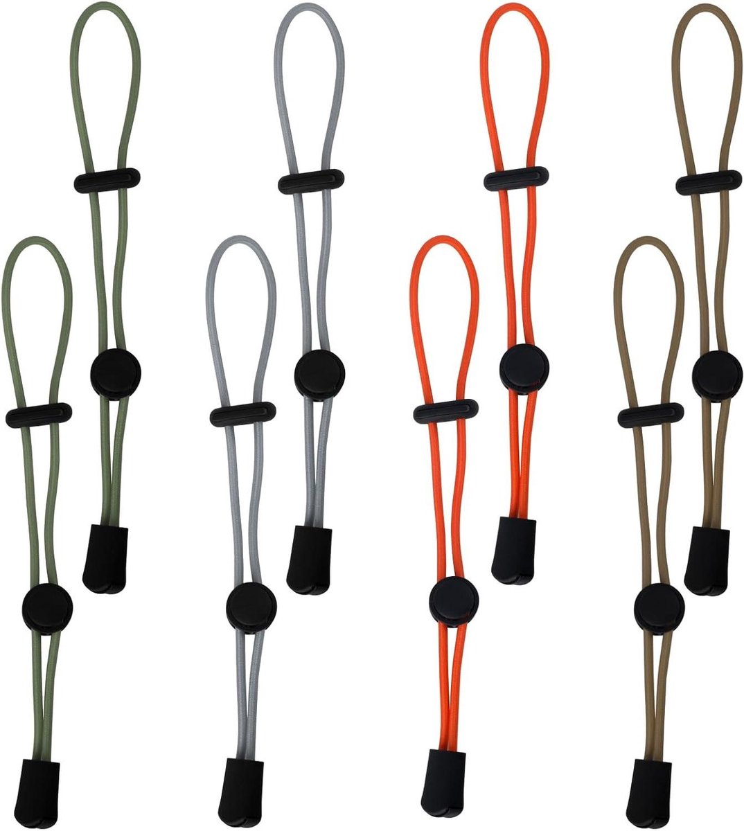 Wandelstok Houders - Trekstok Riemen - Rugzak Bevestiging - Verstelbare Gesp - 8 Stuks - 4 Kleuren