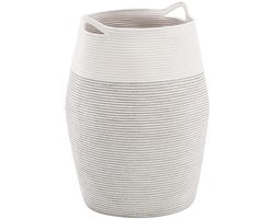 Allecto - Wasmand - Katoenen wasmand - Groot formaat - 105 liter - Vouwbare wasmand - Geschikt voor slaapkamer - 49 x 65 cm
