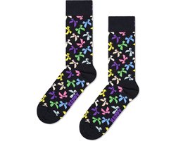 Happy Socks Bow Sock - unisex sokken - zwart - Unisex - Maat: 41 - 46