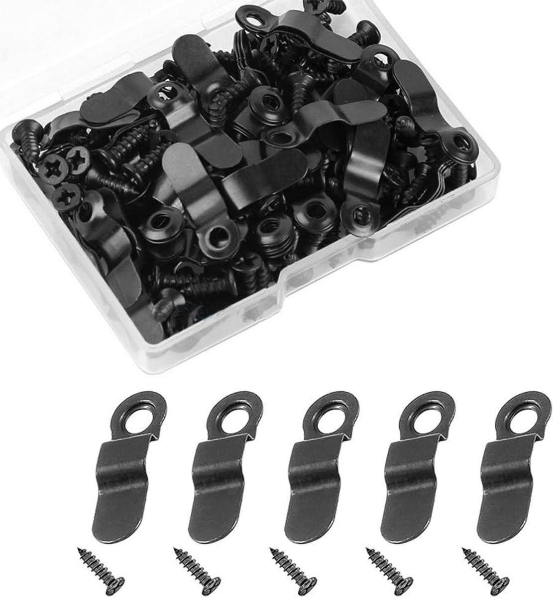 Allecto - Foto Frame Clips - Metalen Bevestigingsclips voor Kunst en Foto's - Set van 100 - Perfect voor Creatieve Projecten - Ideaal voor Thuis en...