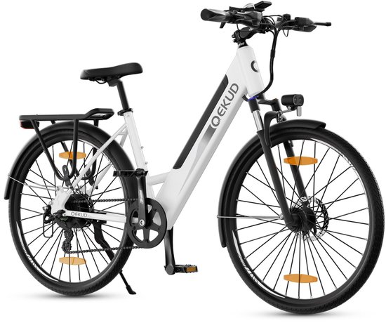 Qekud F26 Pro Elektrische Fiets 26" Trekking E-Bike - 250W Motor - 36V 13Ah Accu - 100km Bereik - 7 Versnellingen - Stapdoor Frame