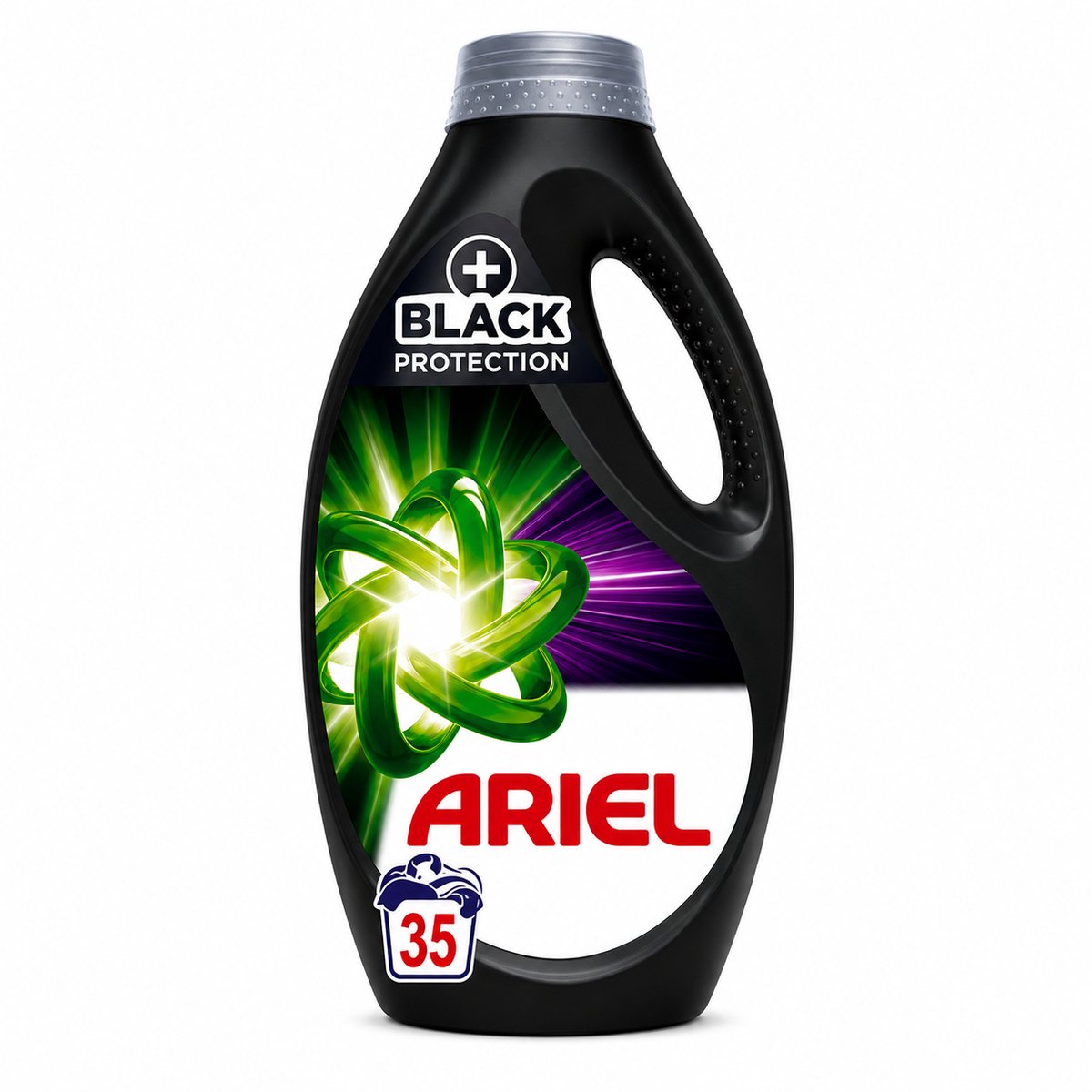 Ariel Black Protection Vloeibaar Wasmiddel – 35 Wasbeurten – Beschermt Zwarte & Donkere Kleding – Werkt ook in Koud Water – 1575 ml
