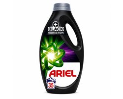 Ariel Black Protection Vloeibaar Wasmiddel – 35 Wasbeurten – Beschermt Zwarte & Donkere Kleding – Werkt ook in Koud Water – 1575 ml