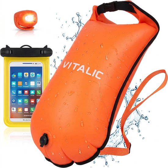 Premium Safe swimmer Zwemboei voor veilig Openwaterzwemmen - Safeswimmer zwem boei inclusief drybag opbergzak | B&H Safe swimmer