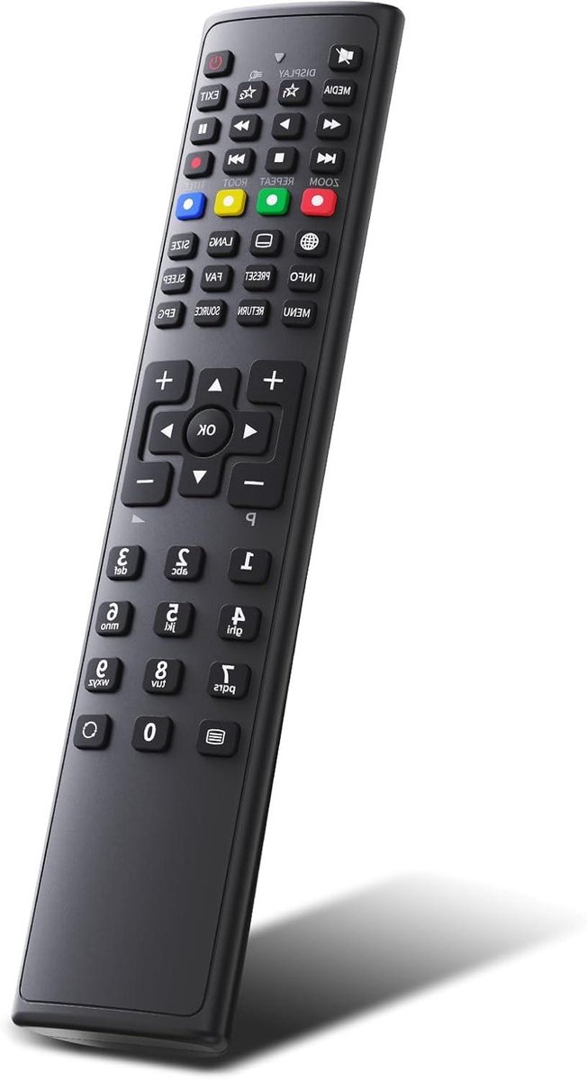 Afstandsbediening - TV Controller - TV Bediening - Directe Werking - 10 Meter Bereik - Zwart