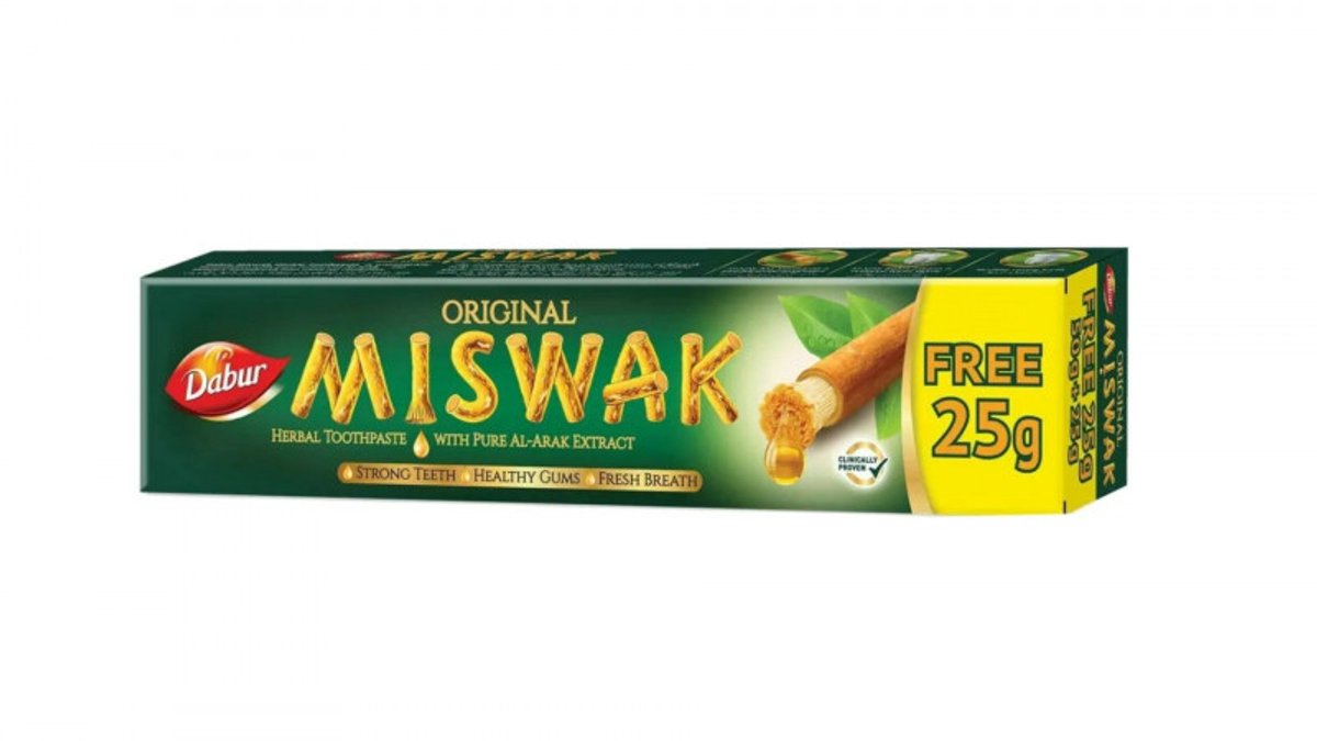 Dabur Miswak (sewak) Tandpasta 75 gr - Pure Al-Arak Extract