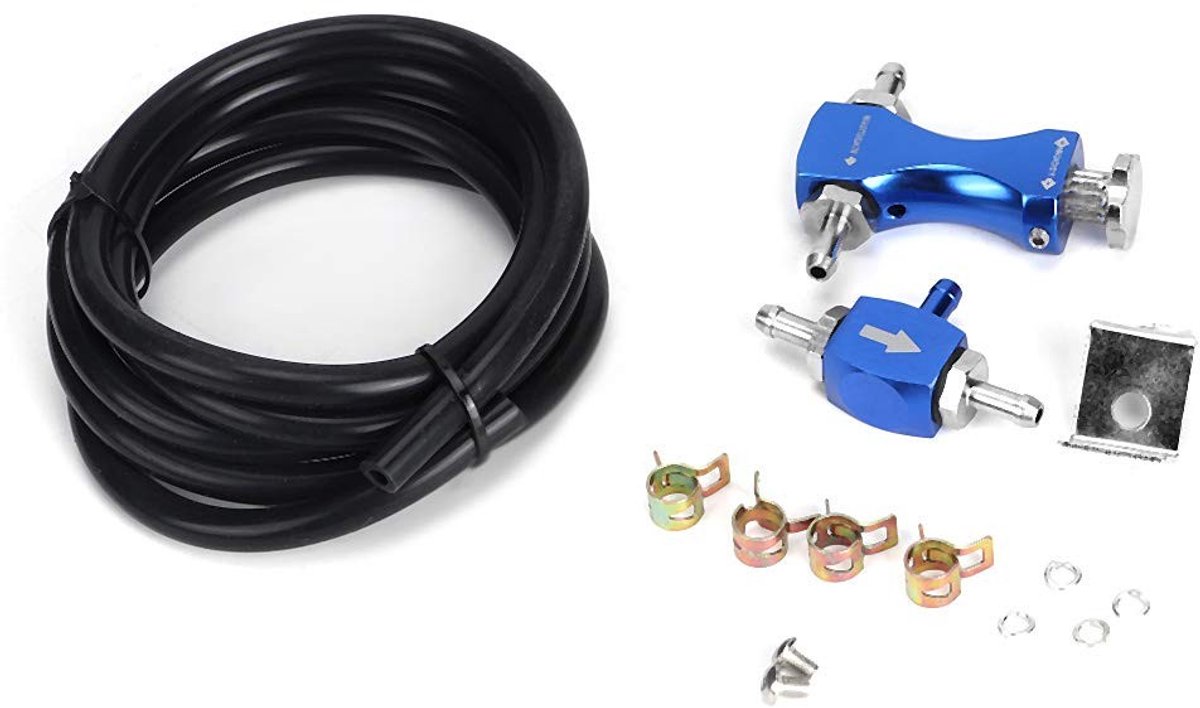 Allecto - Turbo Boost-ventiel - Handmatige boost-controllerkit - Aluminium - Instelbare turbo-boost-controller - Universeel voor alle automodellen