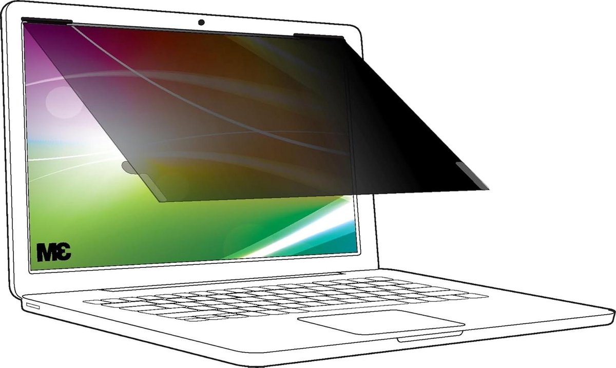 Laptop Privacyfilter - Schermfilter Anti-gluur - Privacy Beschermen - Hoge Helderheid - 14 inch 16:9 - Zwart