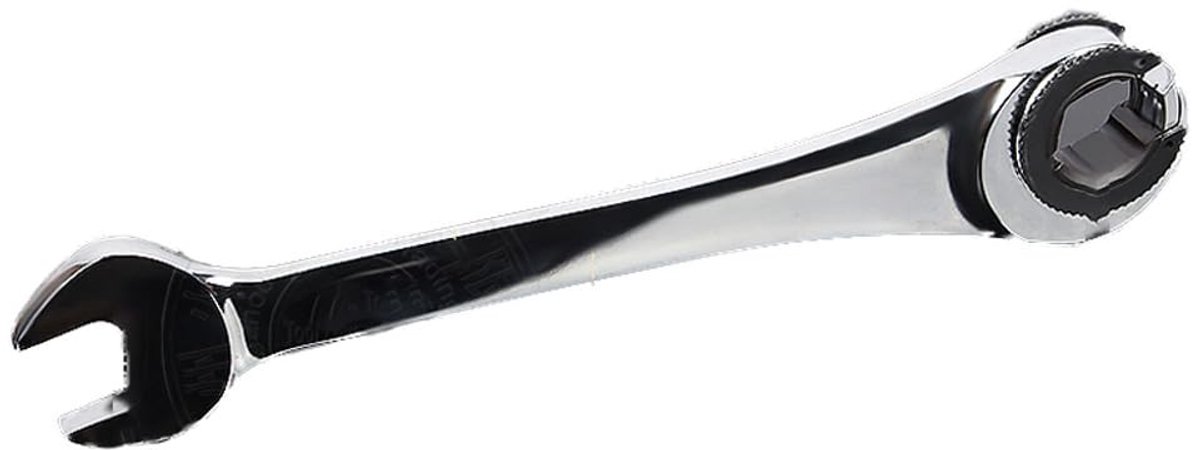 Allecto - 11mm Dubbele Open End Tubing Wrench - Chroom Vanadium Staal - Duurzaam en Sterk - Zilver - Autosleutel - Handgereedschap voor Professionals