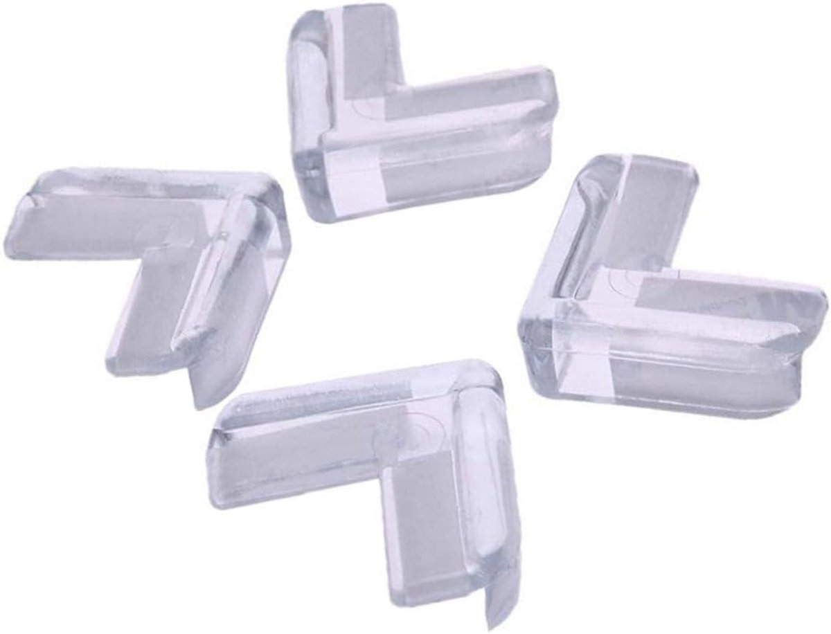 Hoekbeschermers Tafel - Meubelbeschermers Stoothoeken - Babyveiligheid Thuis - Zachte Gelatine Materiaal - 41mm x 41mm - Transparant